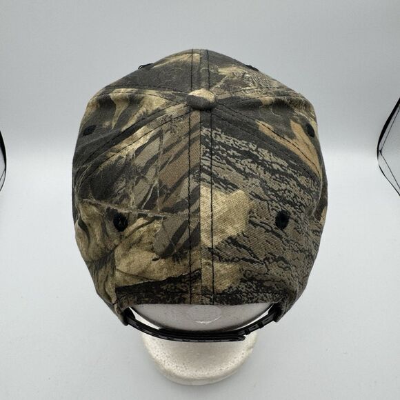 Vintage 90s Texas Longhorns Mossy Oak Camo Snapback Hat UT Outdoor Caps - Picture 4 of 12